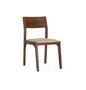 GINER Y COLOMER Lot de 2 chaises en bois d'acacia tapissées en tissu, couleur cerise - Dimensions: 44x52x85 cm